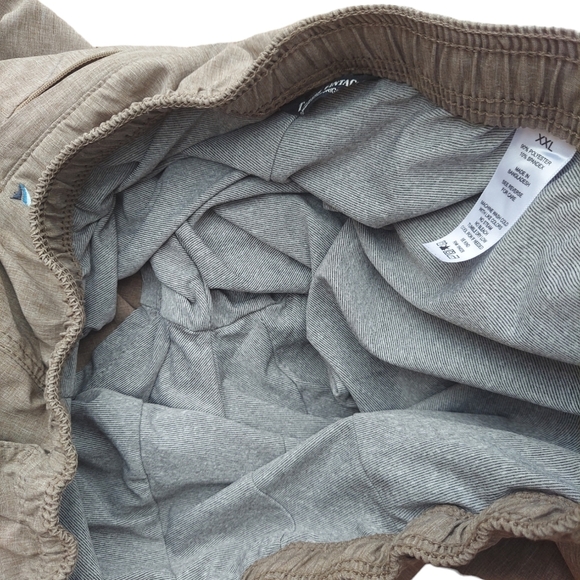 Tailor Vintage Men's Brown Drawstring Shorts Lined XXL - Picture 4 of 11